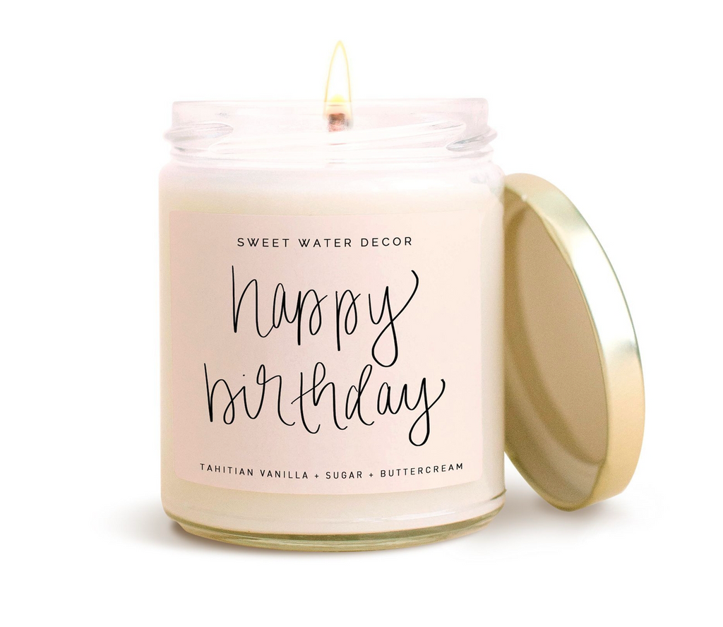 Happy Birthday Soy Candle (Large)